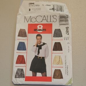 McCall's Women's A-Line Skirt Pattern — Black
